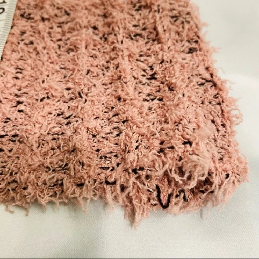 Olivia‎ Sky Womens Dusty Rose Popcorn Ribbed Knit Crew Neck Sweater MS456 Size S